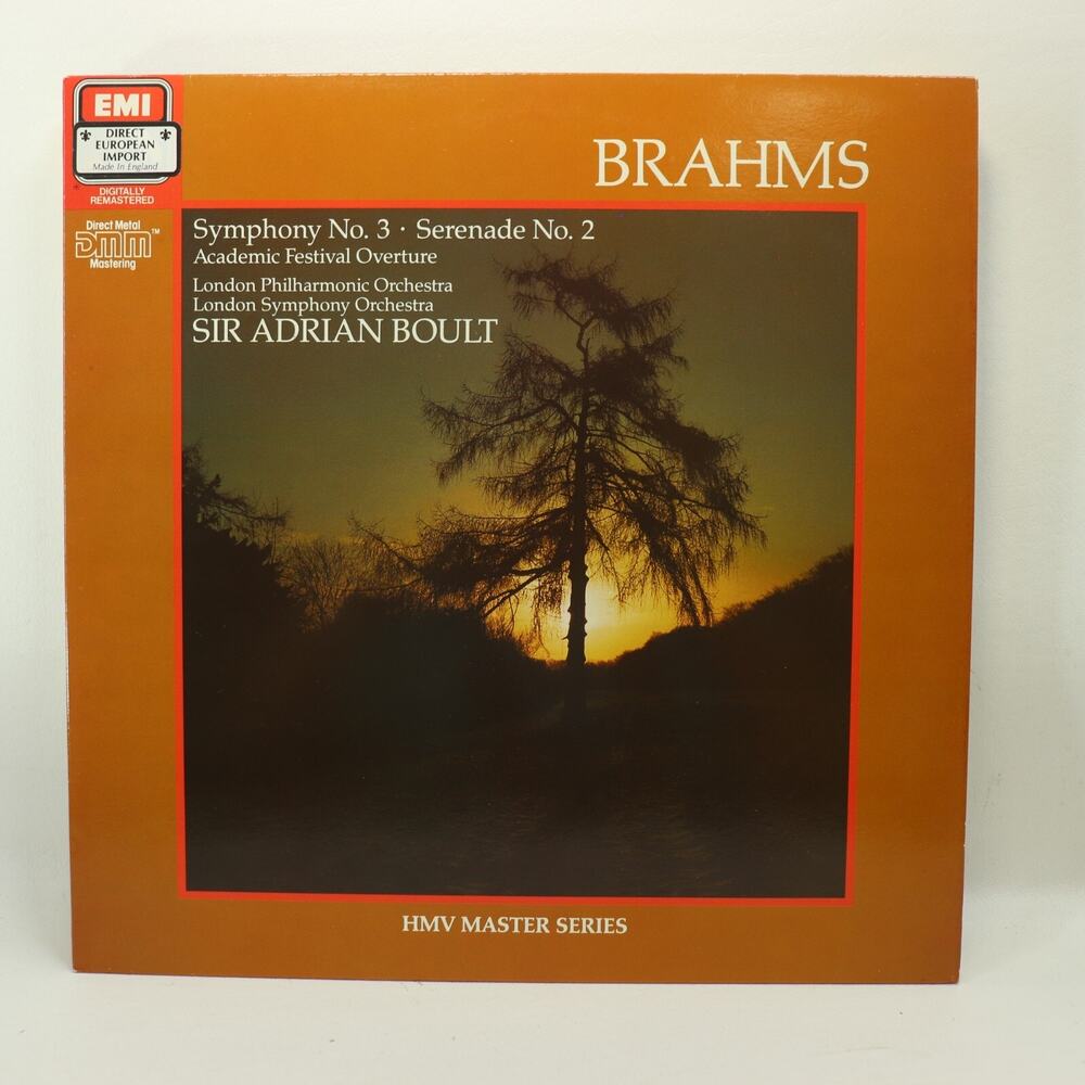 Brahms Symphony No 3 Serenade No 2 LP Boult London Philharmonic EMI 1987